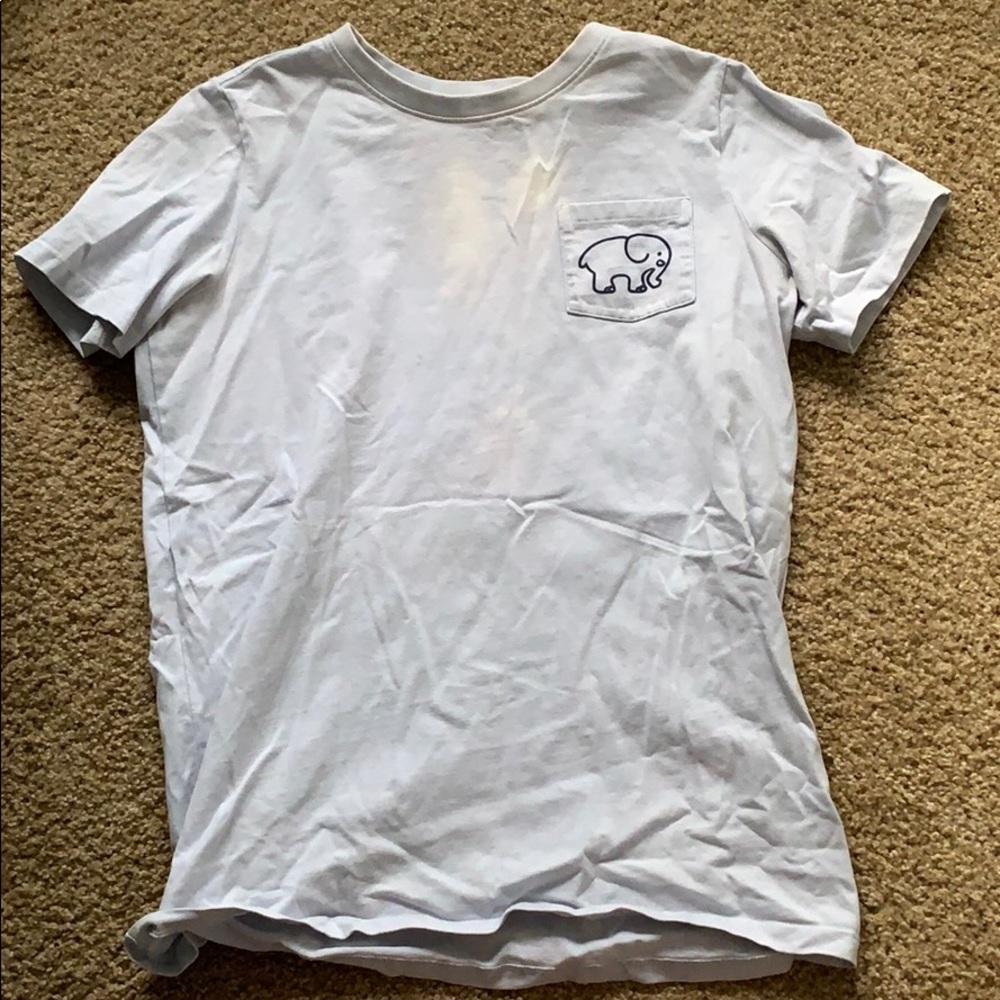 Light blue Ivory Ella softball shirt